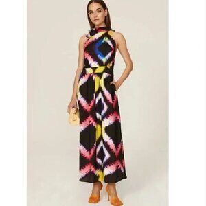 Busayo Collective Rainbow Tie Dye Dress Midi Multicolored Size M